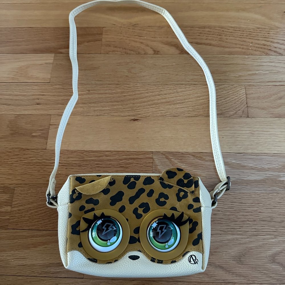 Purse Pets Leopard Interactive Pet Toy & Crossbody Purse